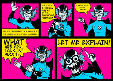 cadet piranhabat kickstarter comic page 1