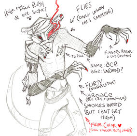 rat mummy character concept sketch