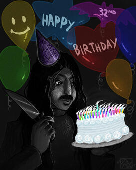 art for pentatonix member mitch grassi&#39;s birthday card