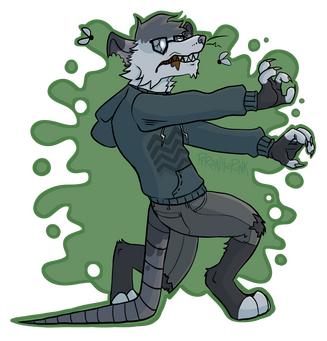 art for twitch streamer Kasper Opossum